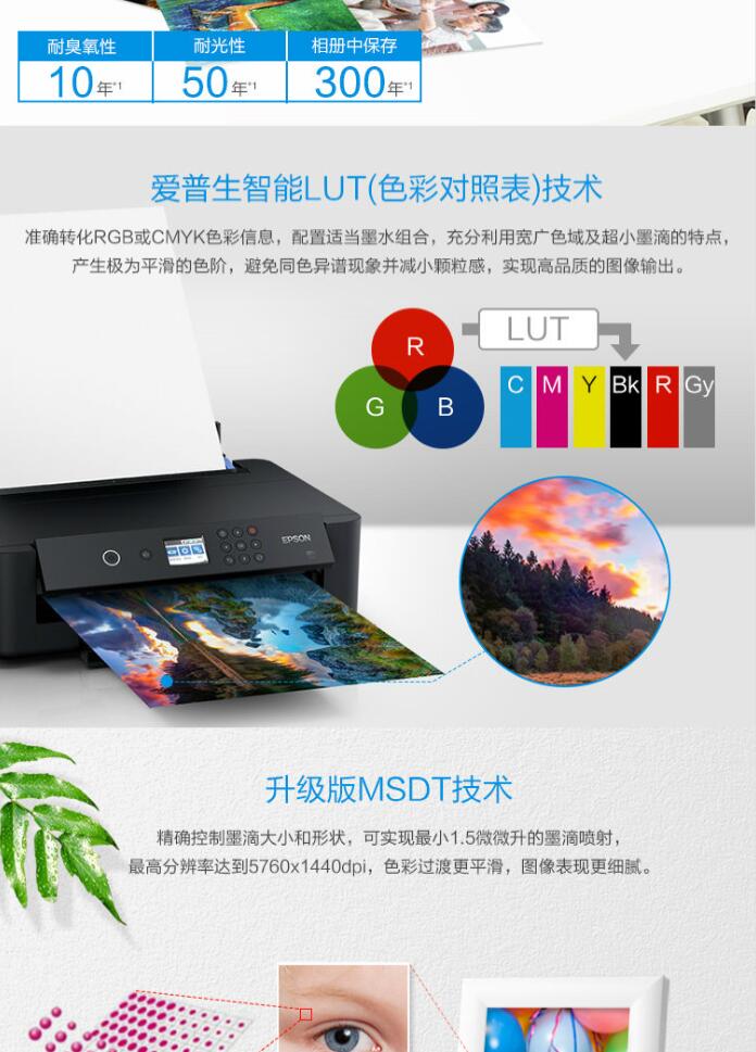 愛(ài)普生（Epson） XP-15080 A3彩色噴墨照片打印機(jī)6色 A3無(wú)線(xiàn)打印機(jī)(圖6)