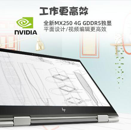 惠普/HP Envy X360 15 15.6英寸輕薄翻轉(zhuǎn)觸控筆記本電腦(i7-10510U/8G/1TB/4G獨顯）含觸控筆 (圖4)